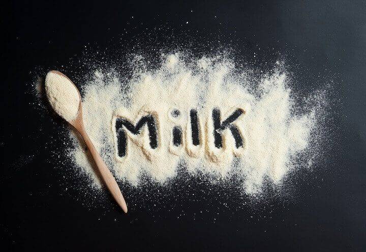 Skim milk powder used in industrial food manufacturing
