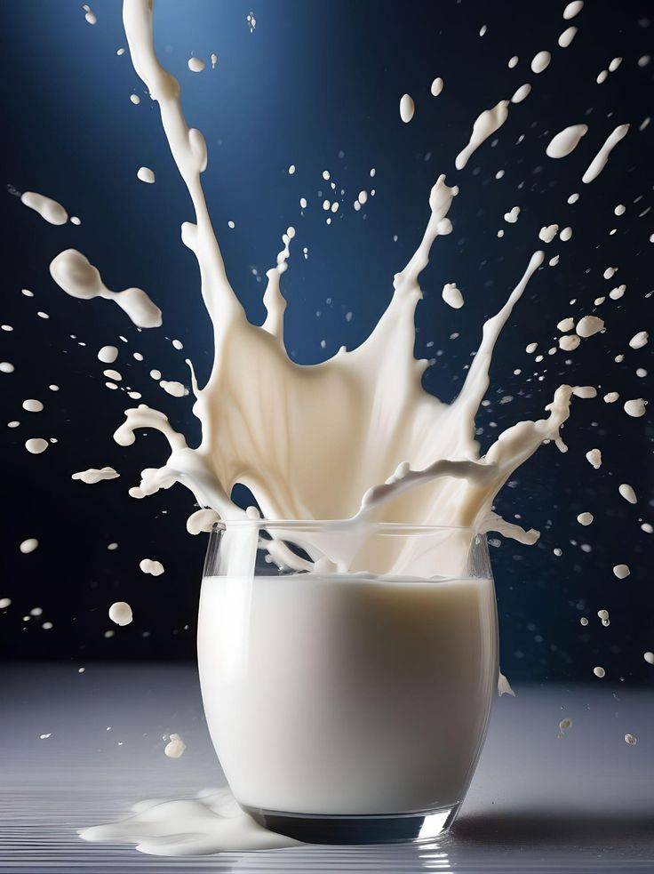 Fine skim milk powder used in modern food production