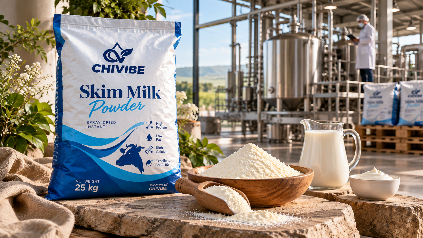 Buy skim milk powder in bulk for importers and distributors
